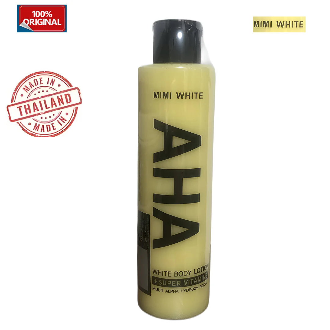 Mimi White AHA White Body Lotion + Super Vitamins Multi Alpha Hydroxy Acids - 200ml - Image 2