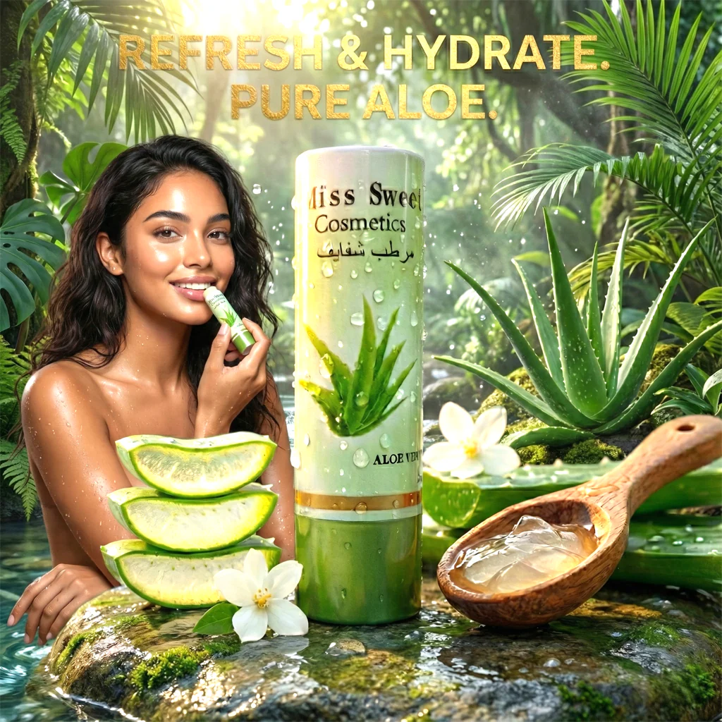 Miss Sweet Cosmetics Aloe Vera Lip Balm - Image 3