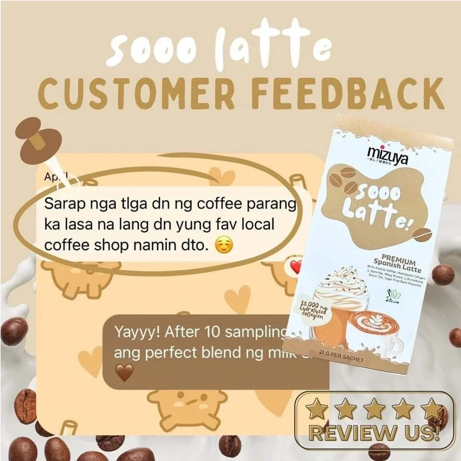 Mizuya Sooo Latte! Premium Spanish Latte - 21g × 10 Sachets - Image 10