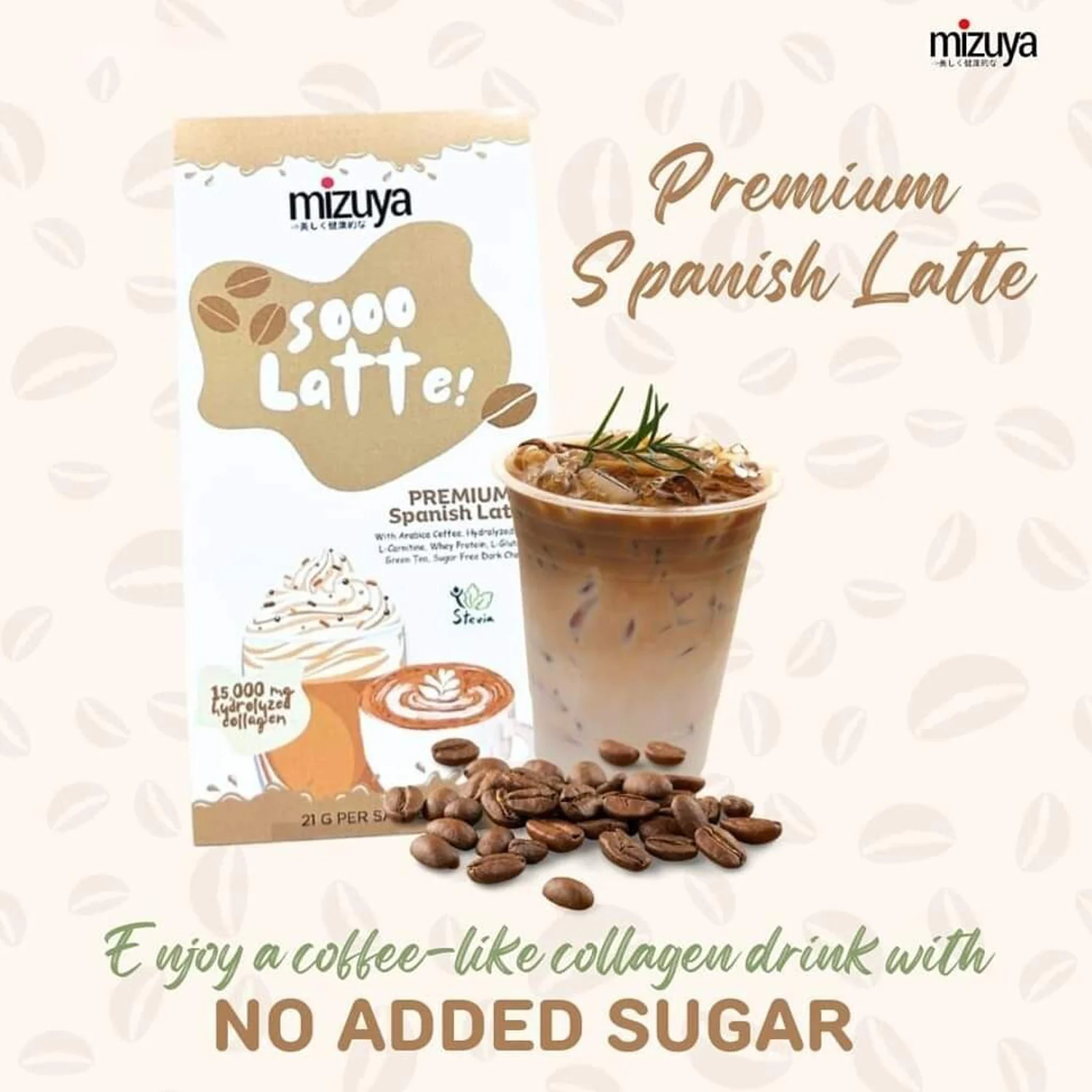 Mizuya Sooo Latte! Premium Spanish Latte - 21g × 10 Sachets - Image 5