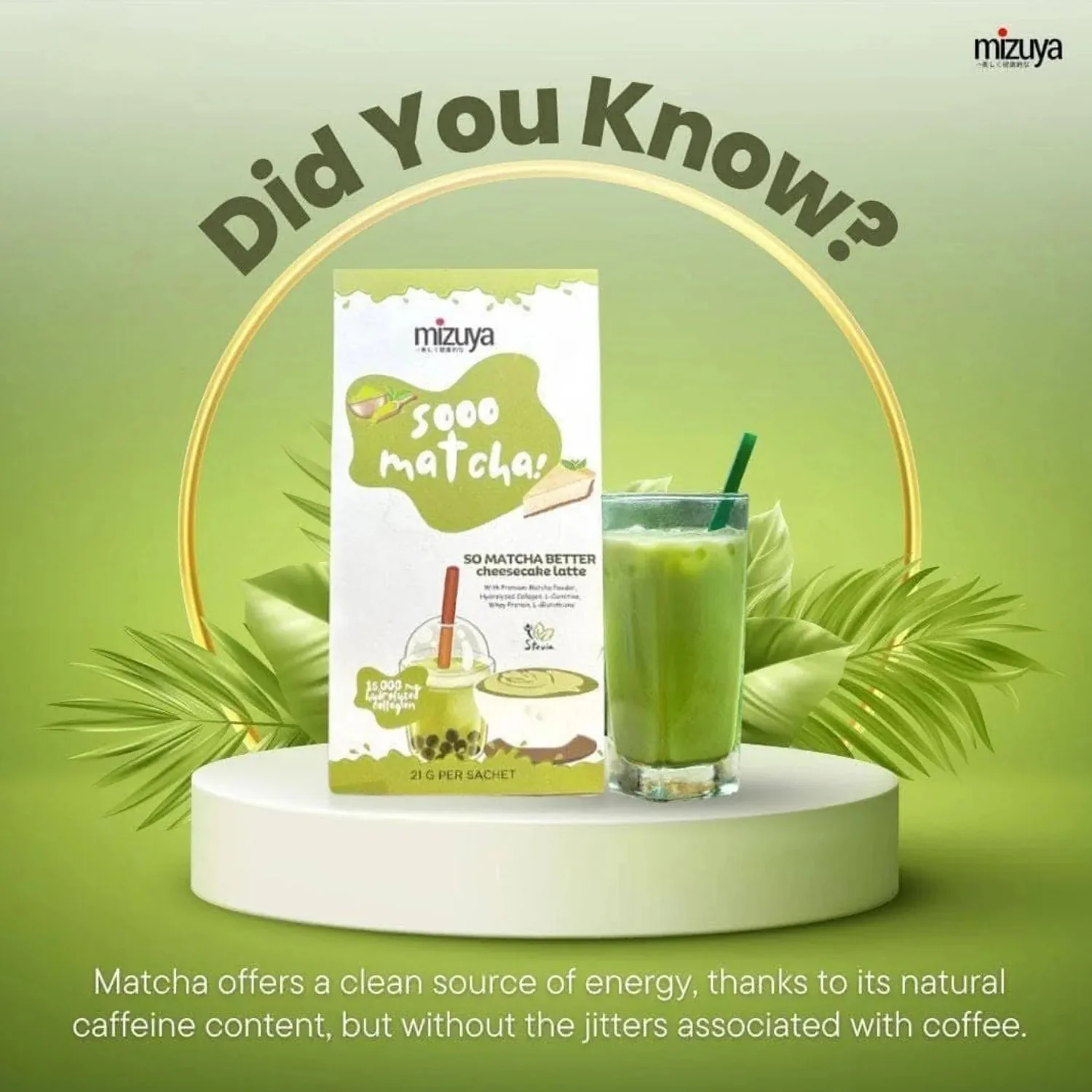 Mizuya Sooo Matcha Better Cheesecake Latte - 21g × 10 Sachets - Image 7