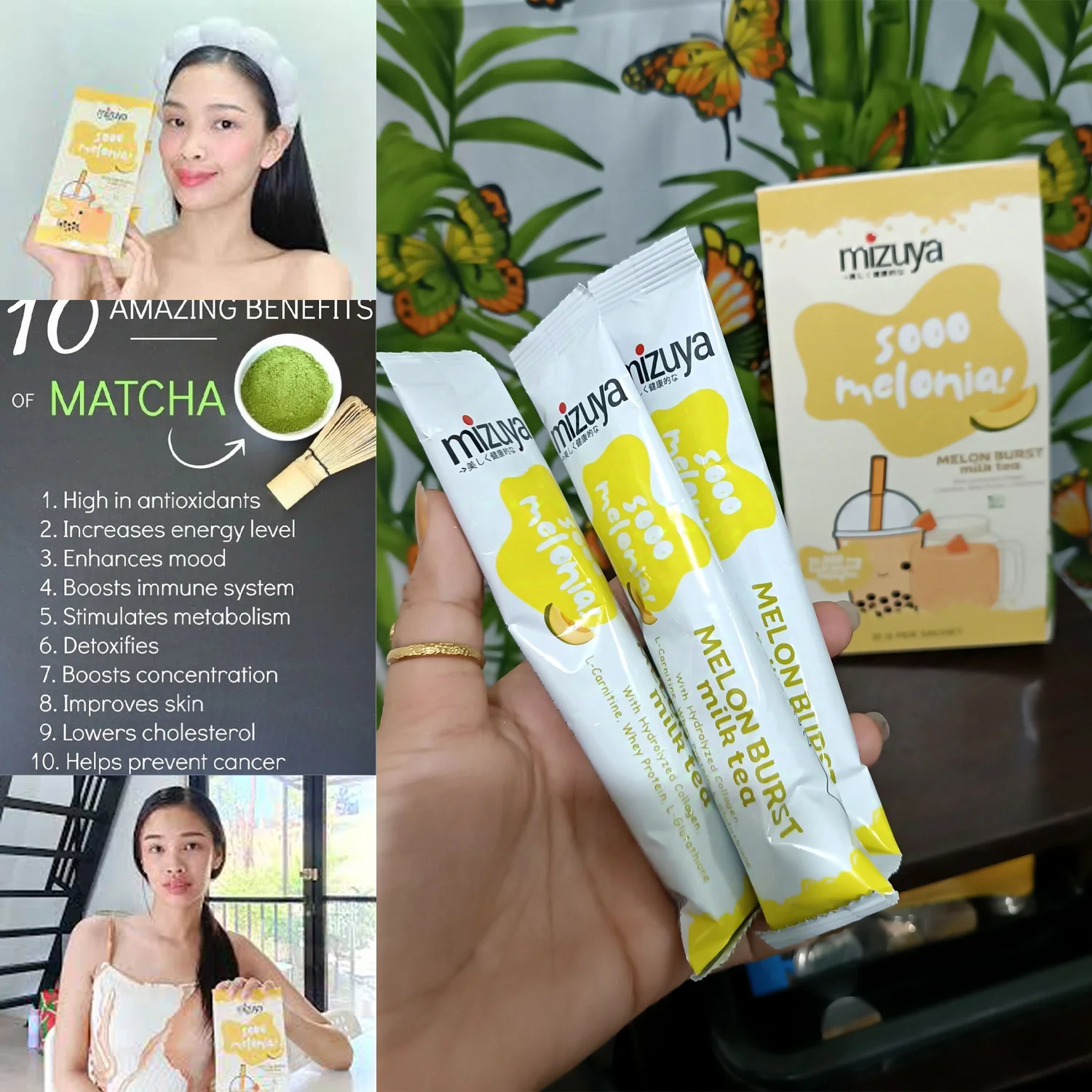 Mizuya Sooo Melonia! Melon Burst Milk Tea - 21g × 10 Sachets - Image 4