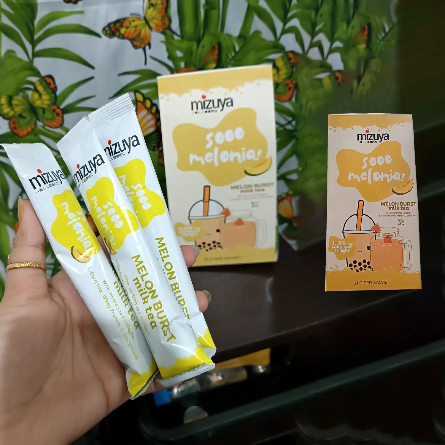 Mizuya Sooo Melonia! Melon Burst Milk Tea - 21g × 10 Sachets - Image 5