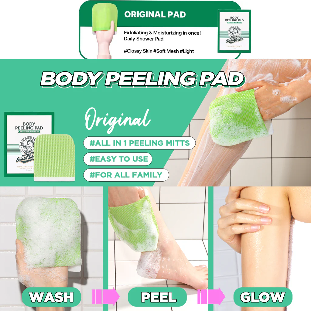 Mom's Bath Recipe Body Peeling Pad – Original (25ml) - Image 9