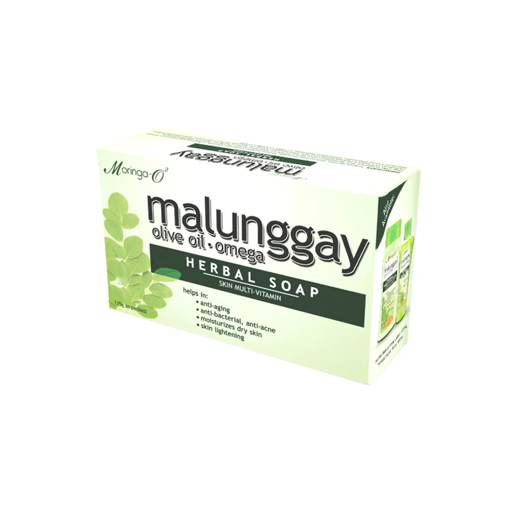 Moringa-O2 Malunggay Olive Oil Omega Herbal Soap - 135g - Image 4