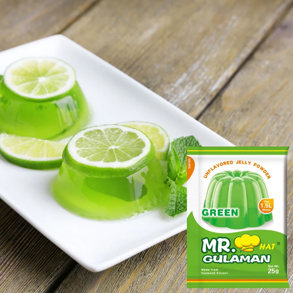 Mr. Hat Gulaman Unflavored Green Jelly Powder - 25g x 10 Sachets - Image 5