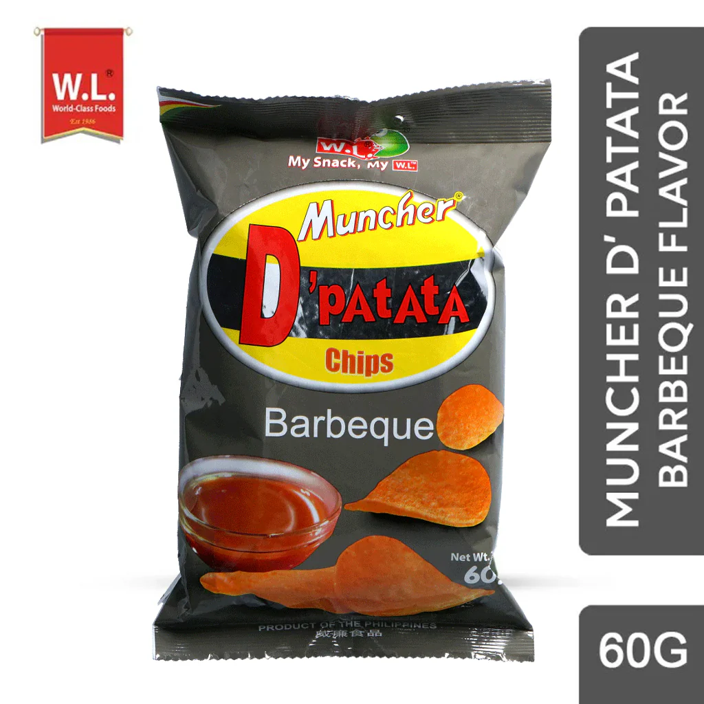 Muncher D'Patata Chips – Barbeque Flavor (60g) - Image 2