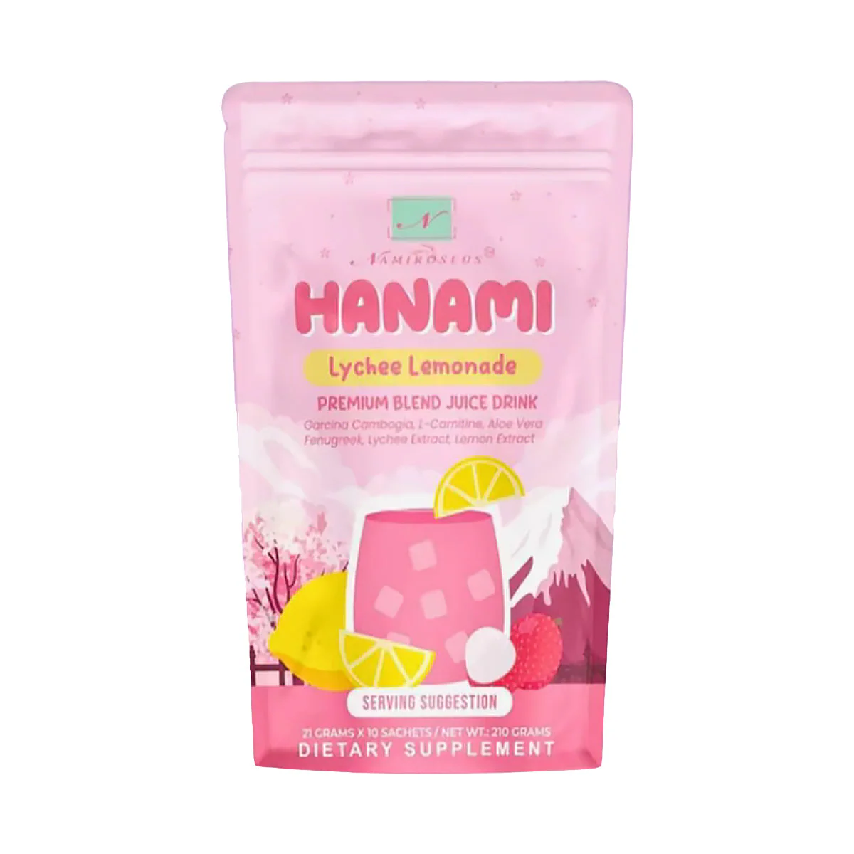 Namiroseus Hanami Lychee Lemonade Juice Drink - 210g - Image 2