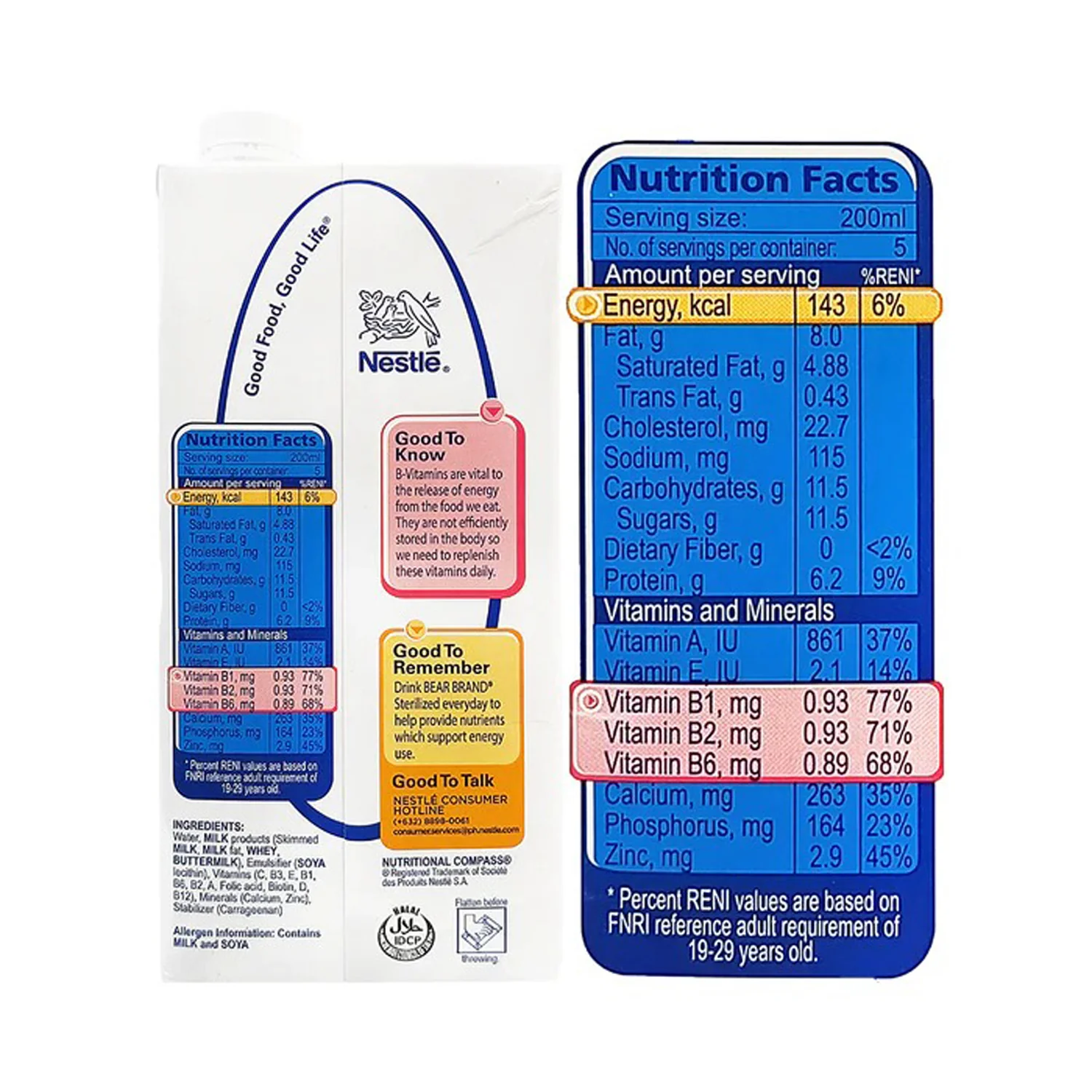 Nestle Bear Brand Sterilized Full Cream Milk - 1L - Image 8