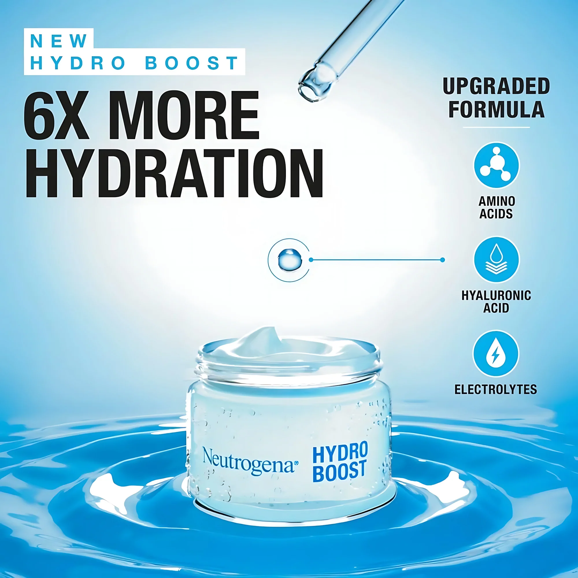 Neutrogena Hydro Boost Water Gel Moisturizer  - 50g (Original) - Image 8