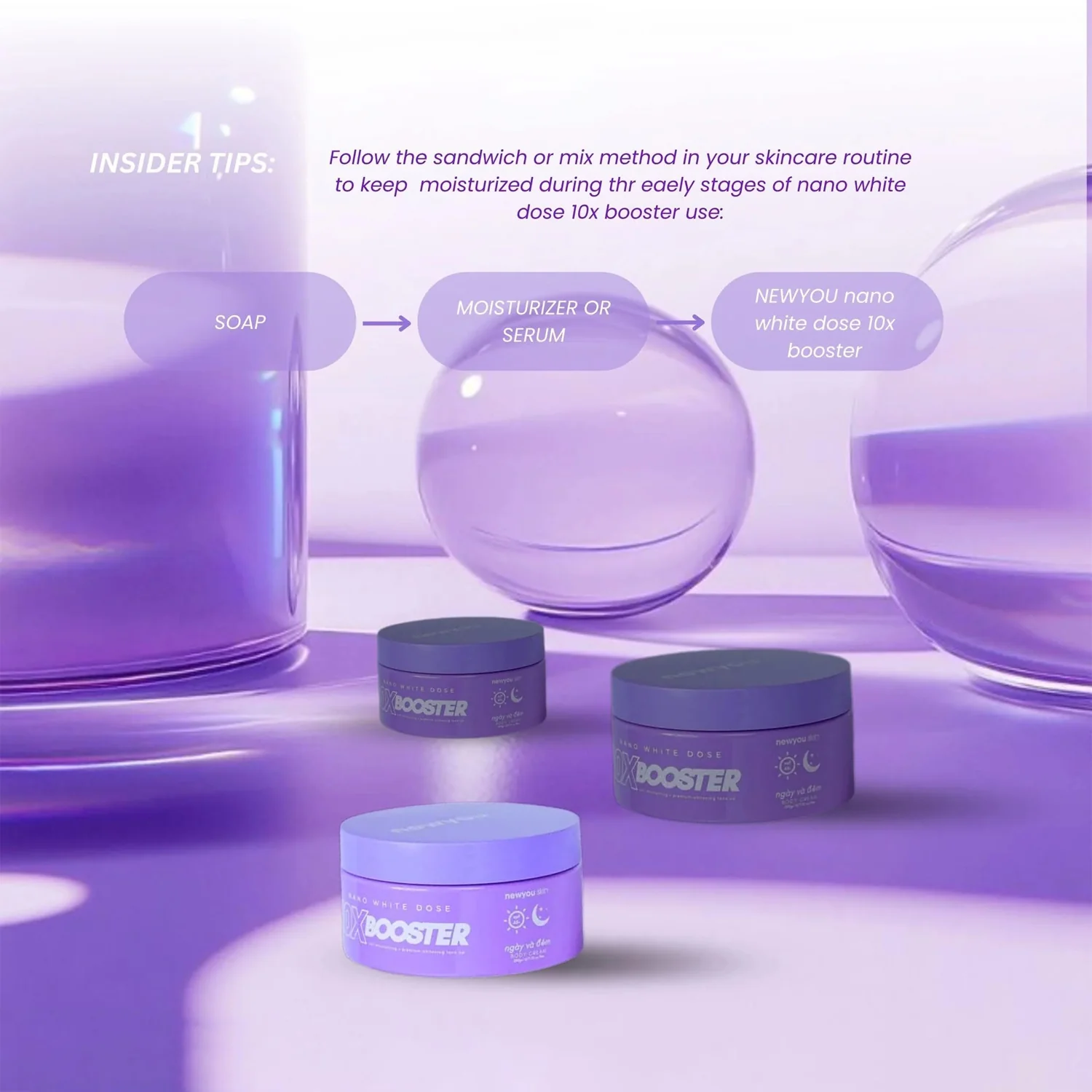 Newyou Skin Nano White Dose 10x Booster Body Cream - 230g - Image 5
