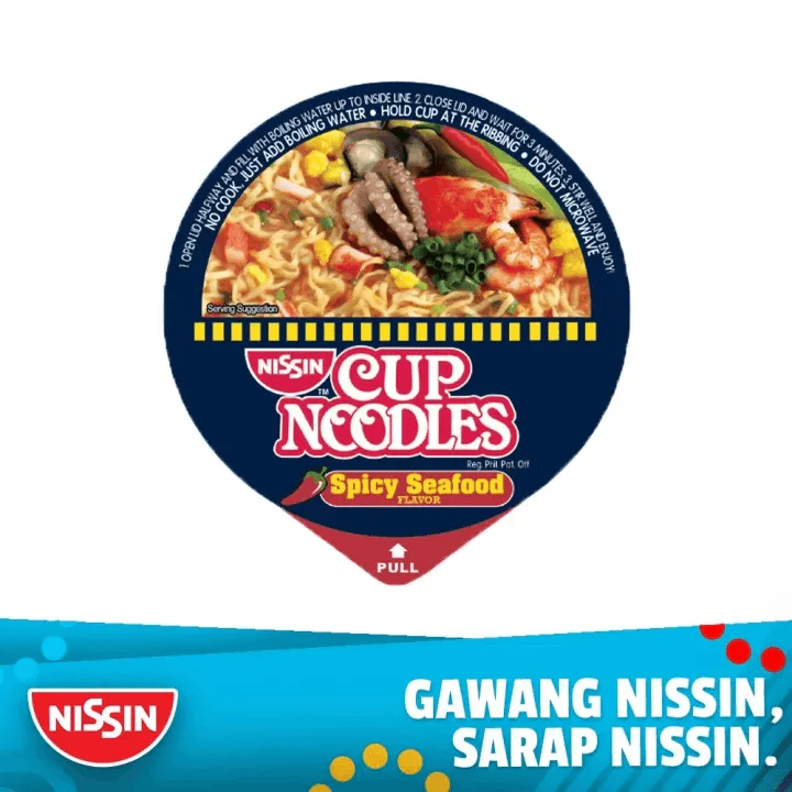 Nissin Cup Noodles Spicy Seafood – 40g × 3 pcs Combo - Image 6