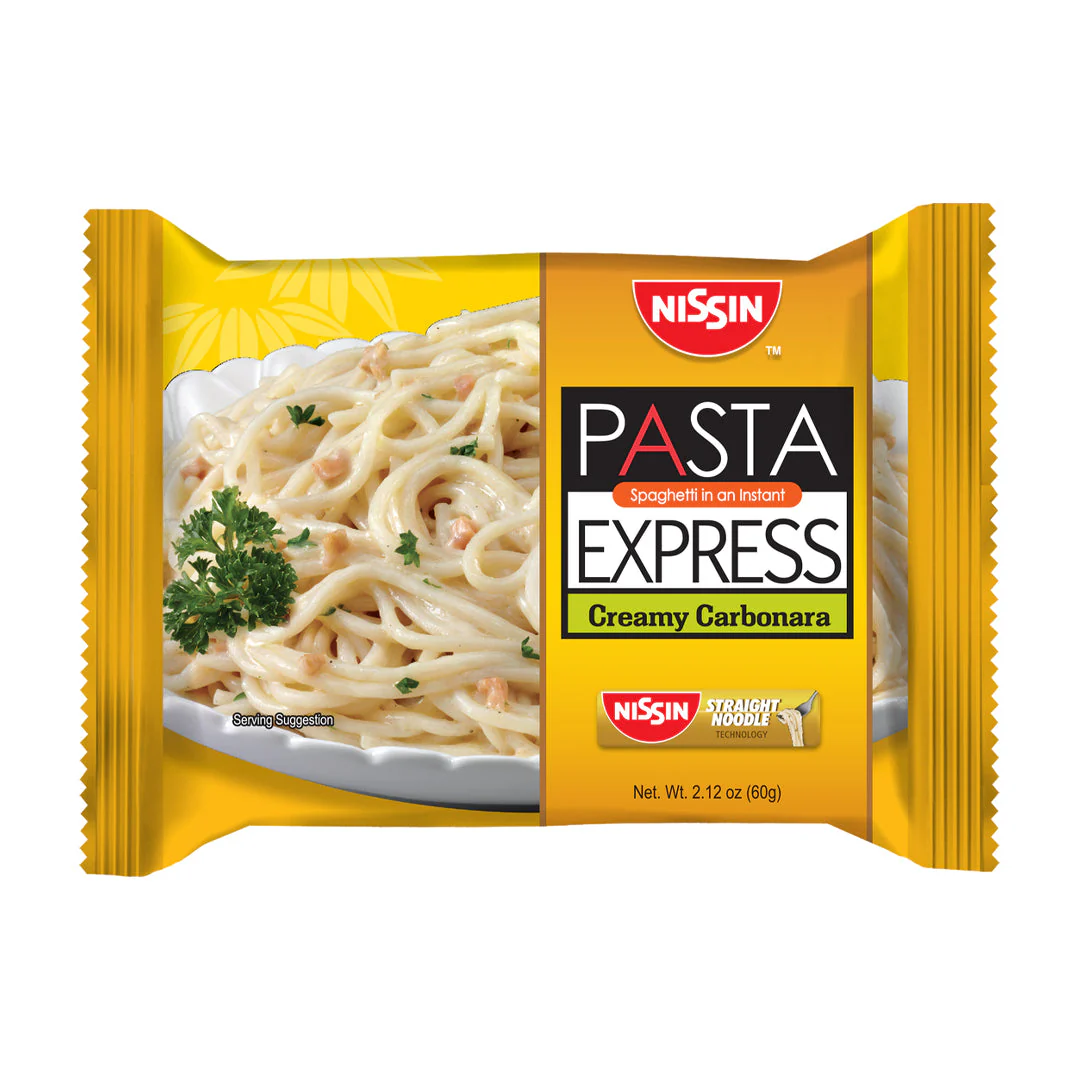 Nissin Pasta Express Spaghetti In An Instant Creamy Carbonara - 60g - Image 2
