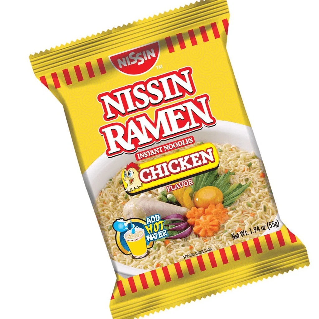 Nissin Ramen Instant Noodles Chicken Flavor - 55g - Image 3