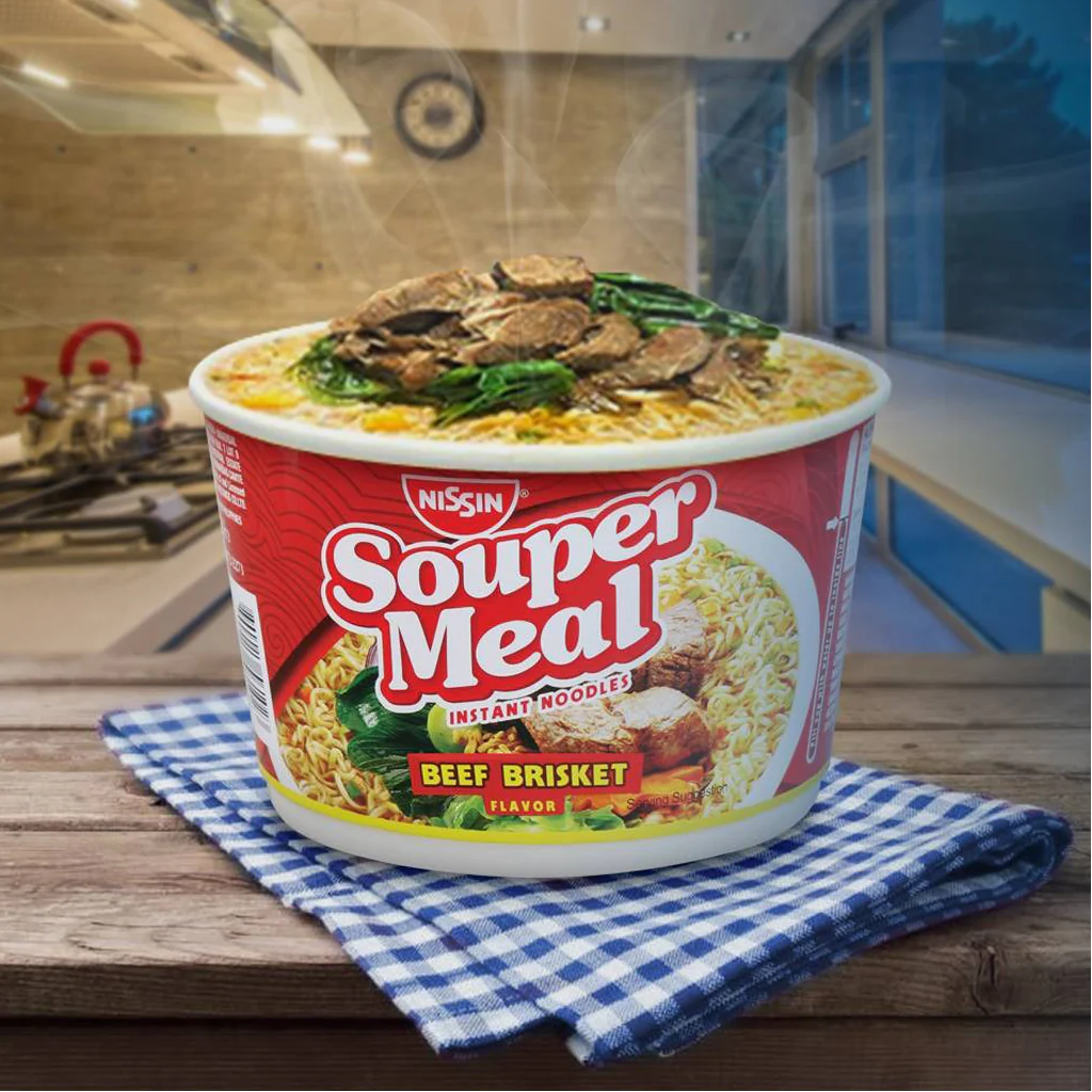 Nissin Souper Meal Beef Brisket Instant Noodles - 85g - Image 3
