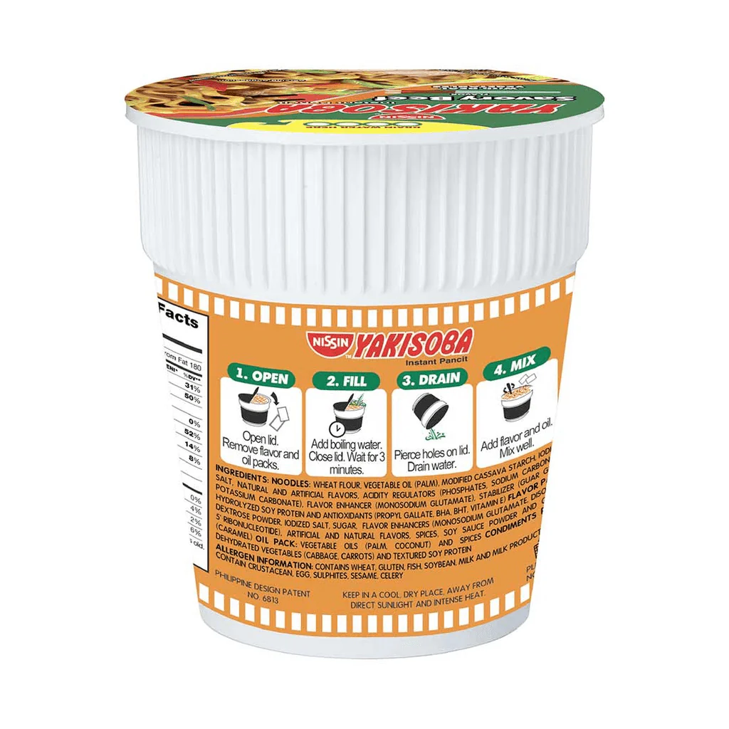 Nissin Yakisoba Cup Savoury Beef 77gm - Image 4