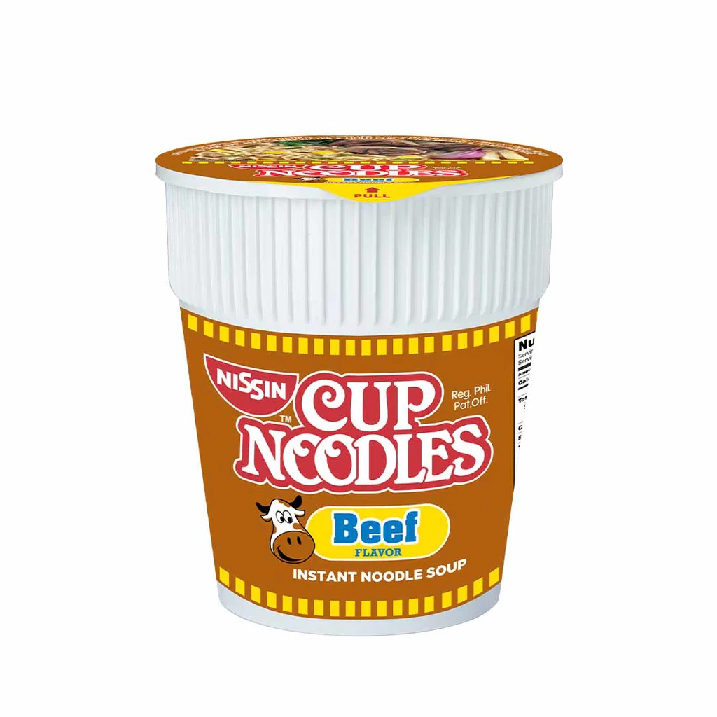 Nissins Cup Noodle Beef 60g - Image 2