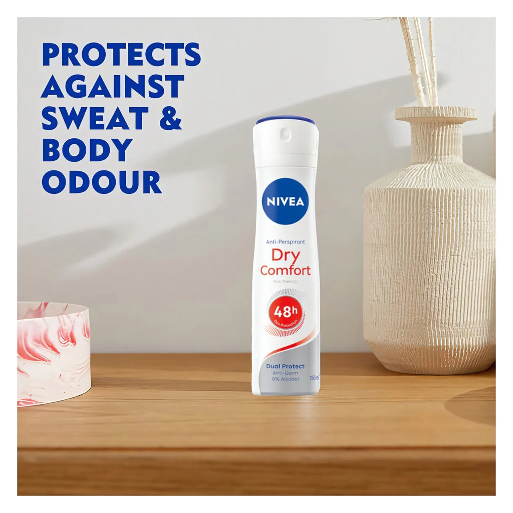 NIVEA Dry Comfort Anti-Perspirant Spray – 150ml - Image 6