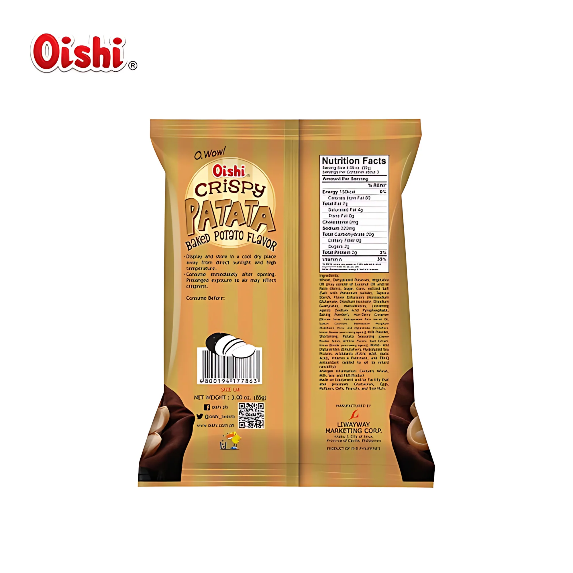 Oishi Crispy Patata – Baked Potato Flavour (85g) - Image 4