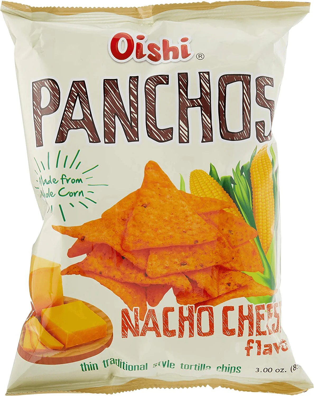 Oishi Panchos Nacho Cheese Flavor - 85g - Image 3