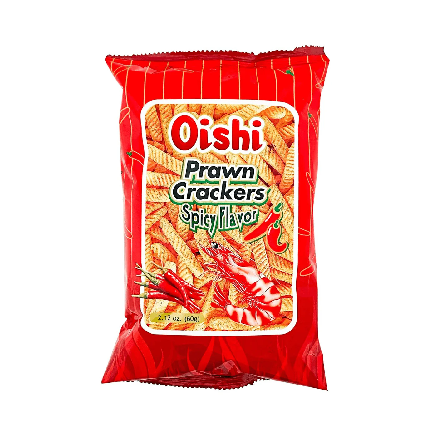 Oishi Prawn Crackers Spicy Flavor 60g