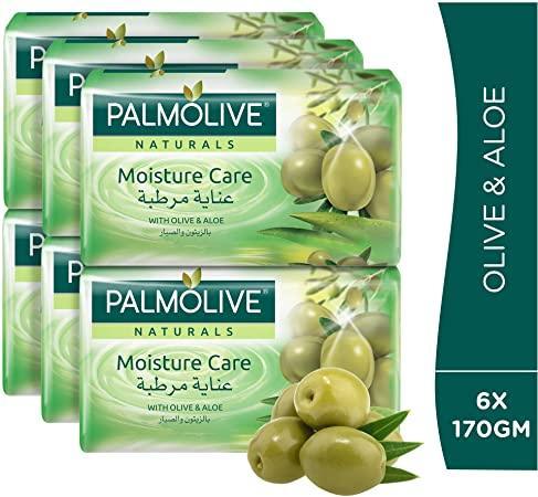 Palmolive Moisture Care with Olive & Aloe Soap - 170g 5+1 Free