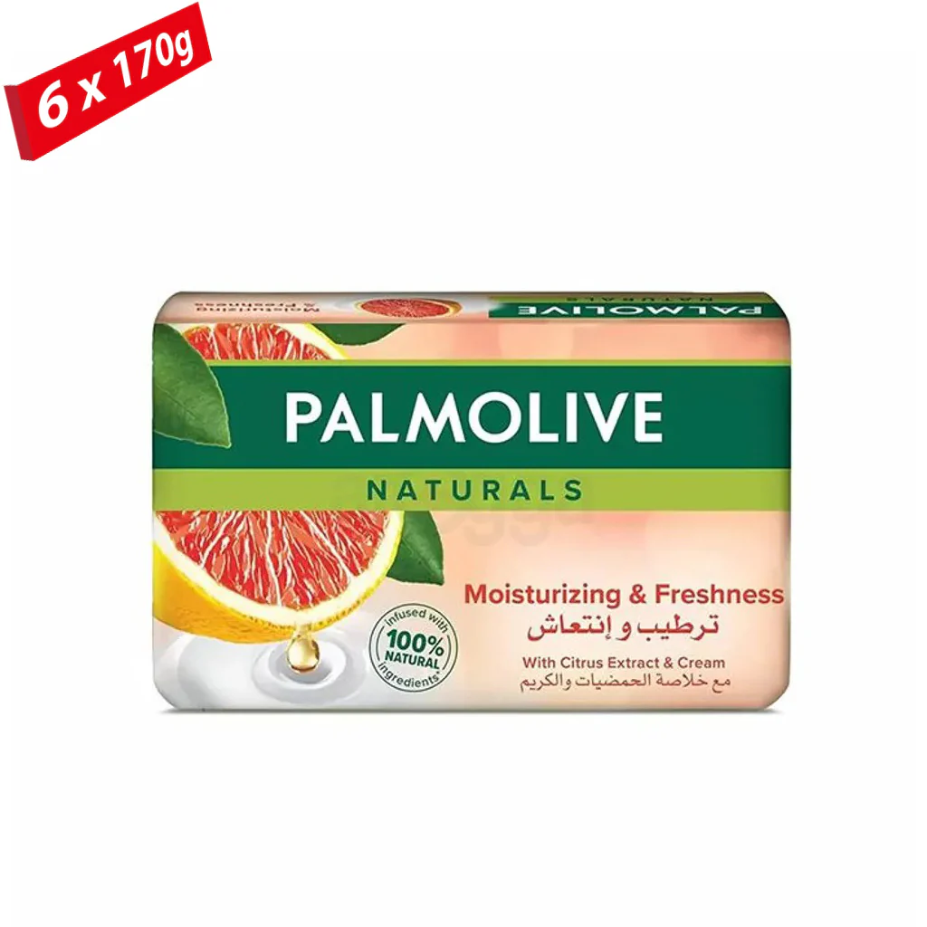 Palmolive Naturals Moisturizing & Freshness Soap – 170g (Pack of 6) - Image 4