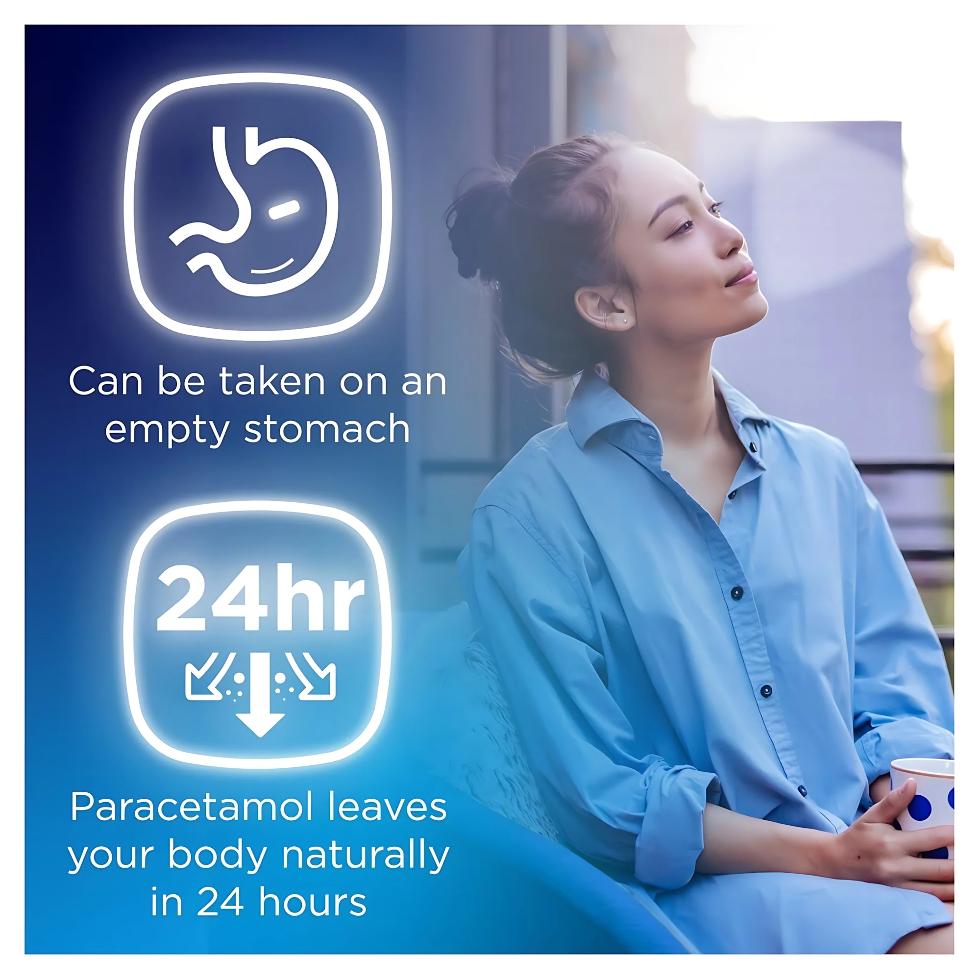 Panadol Advance Paracetamol Blue 500mg – Single Blister Strip Containing 12 Tablets - Image 2