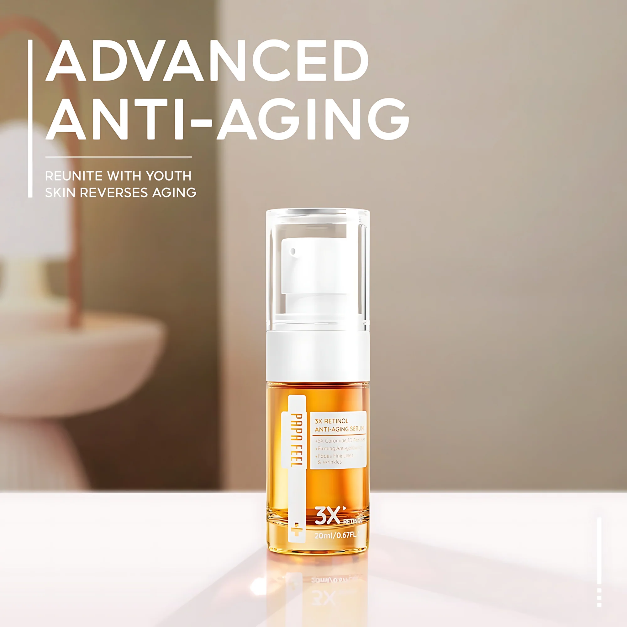 Papa Feel 3X Retinol Anti-Aging Serum – 20ml - Image 11