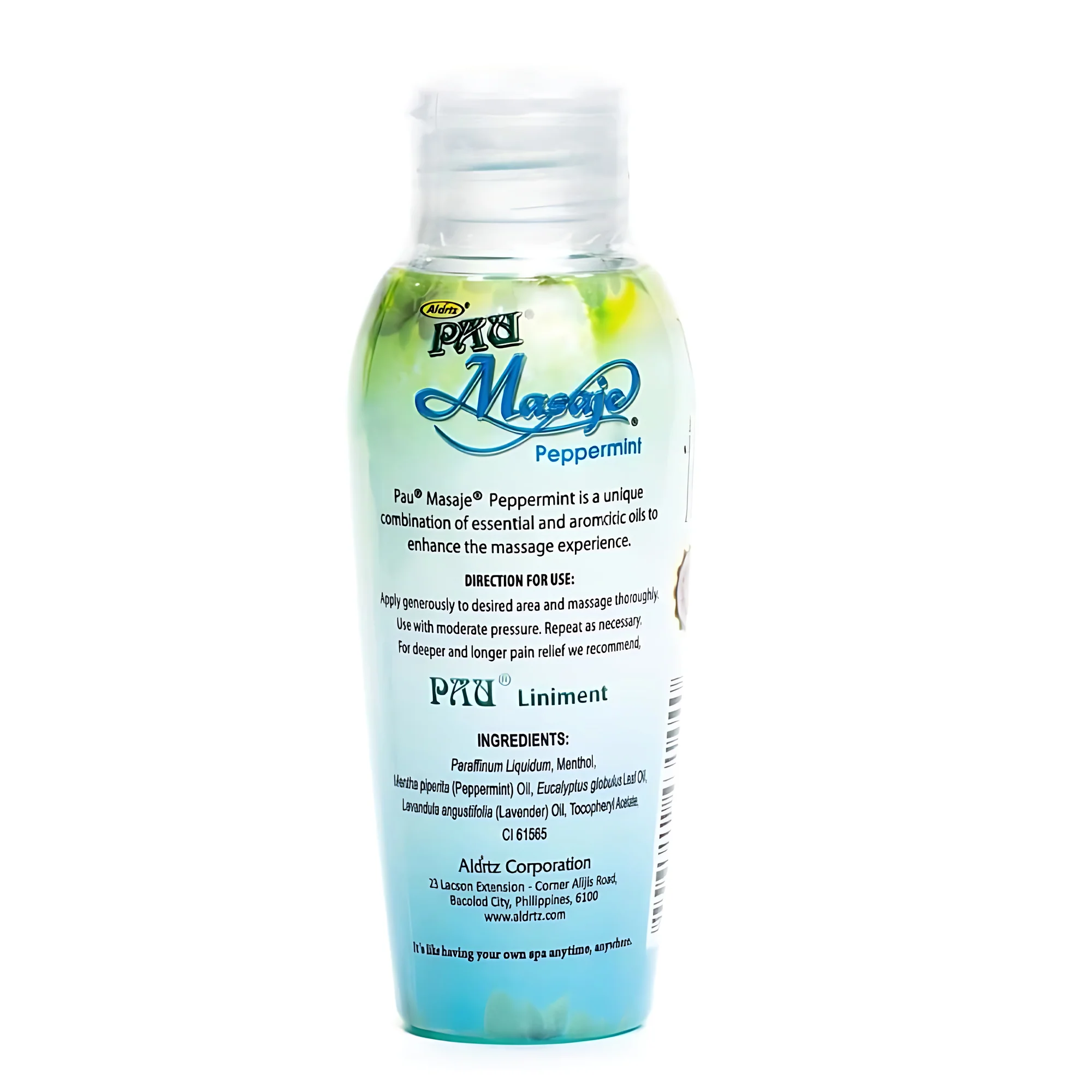 Aldritz Pau Masaje Aromatic Oil and Moisturizer – Peppermint 60mL - Image 10