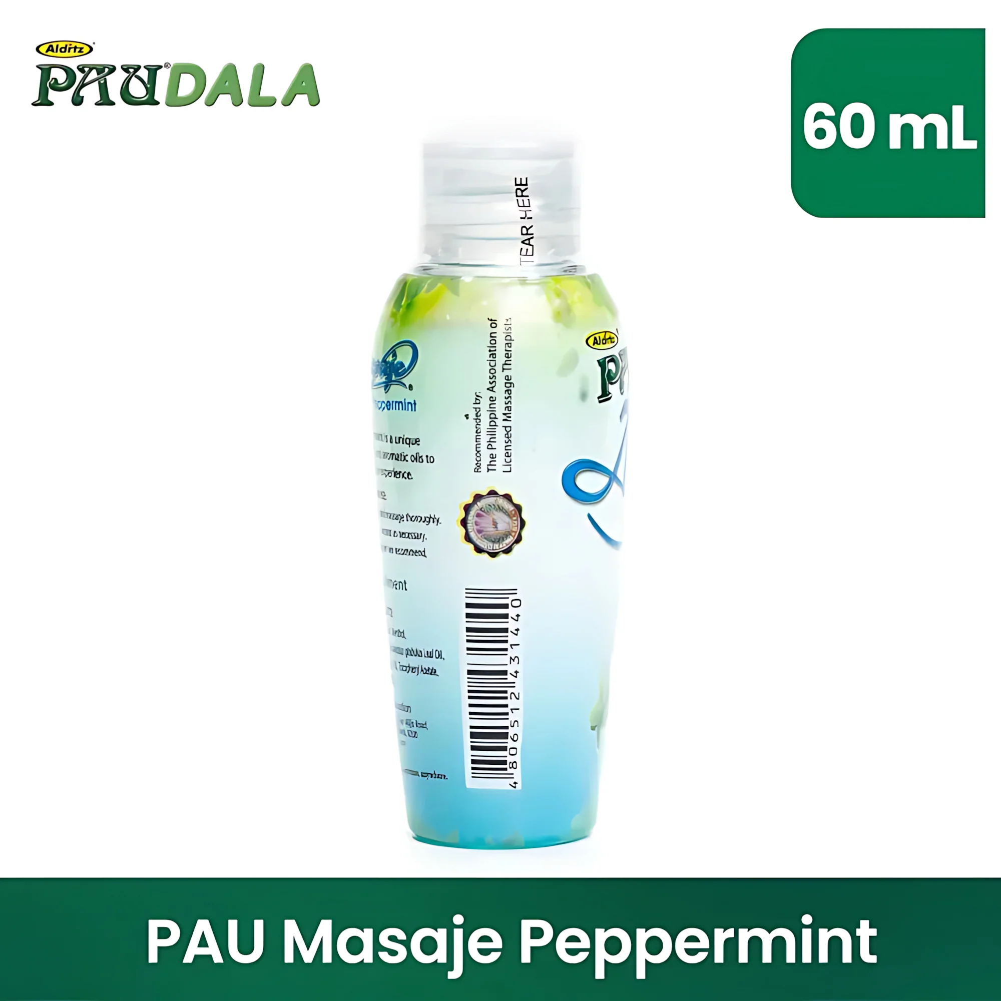 Aldritz Pau Masaje Aromatic Oil and Moisturizer – Peppermint 60mL - Image 6