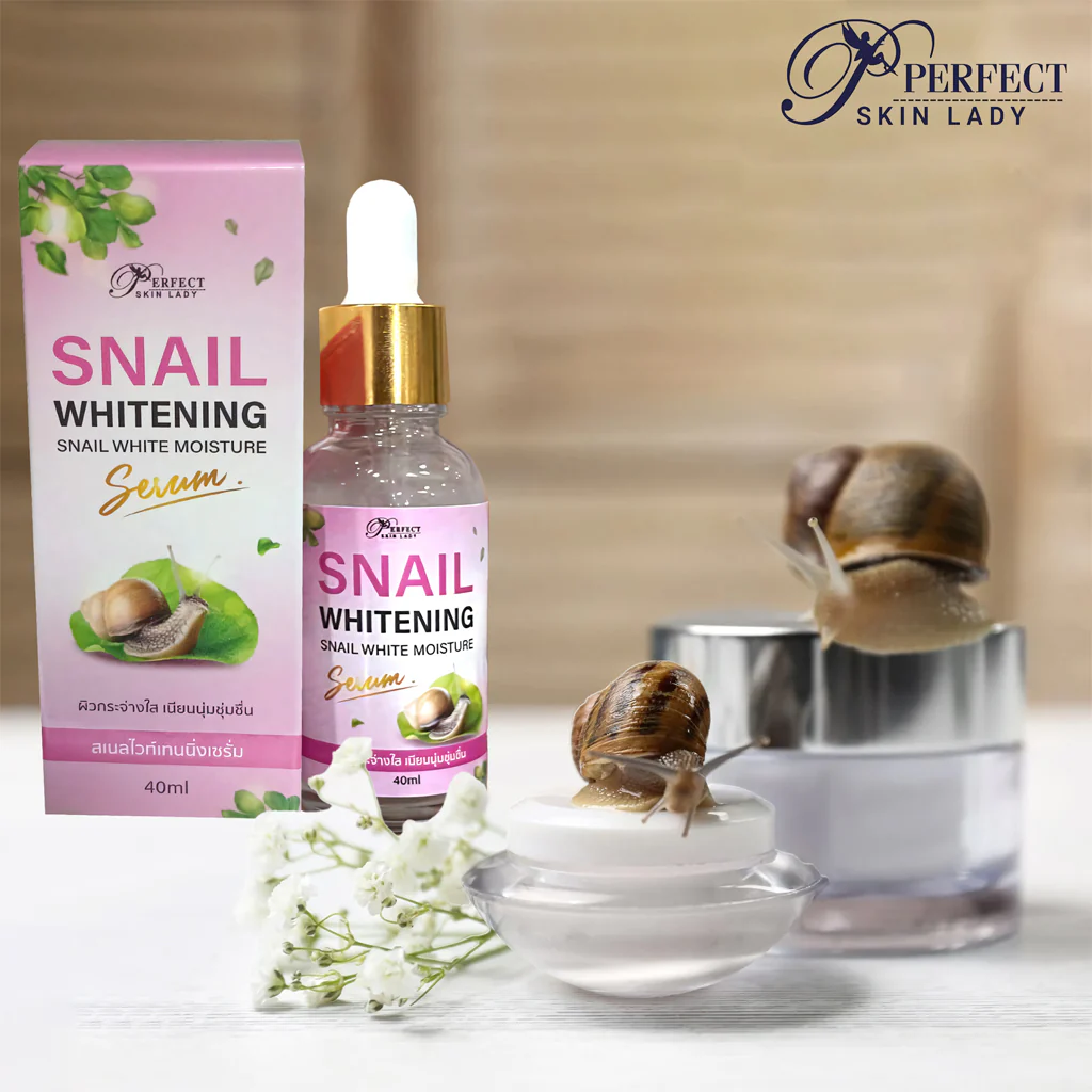 Perfect Skin Lady Snail Whitening Snail White Moisture Serum – 40ml - Image 3