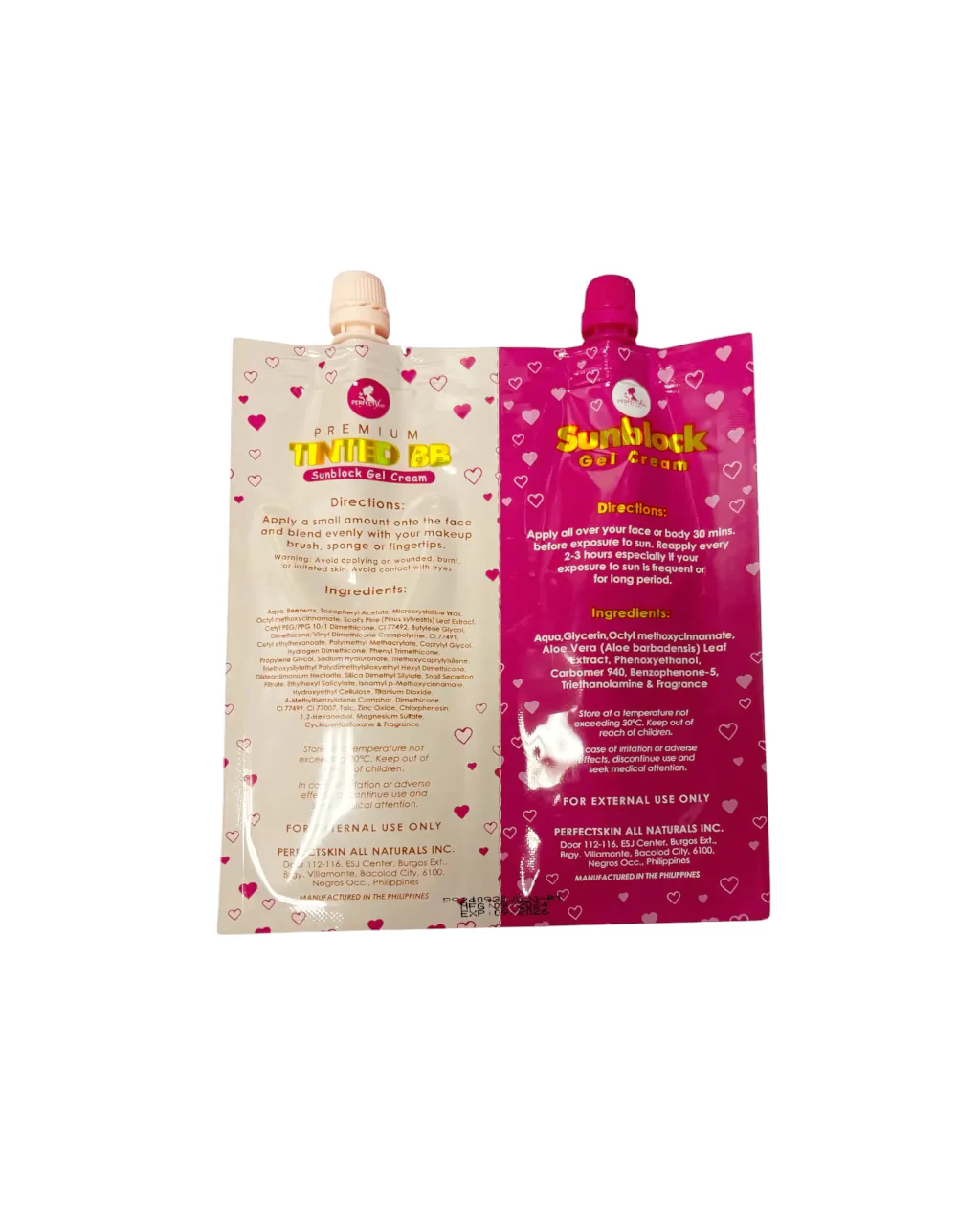Perfect Skin Sunblock Gel Cream + Premium Tinted BB Sunblock Cream Twinpack - 30g each - Image 4