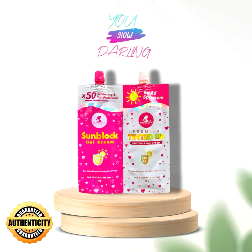 Perfect Skin Sunblock Gel Cream + Premium Tinted BB Sunblock Cream Twinpack - 30g each - Image 6
