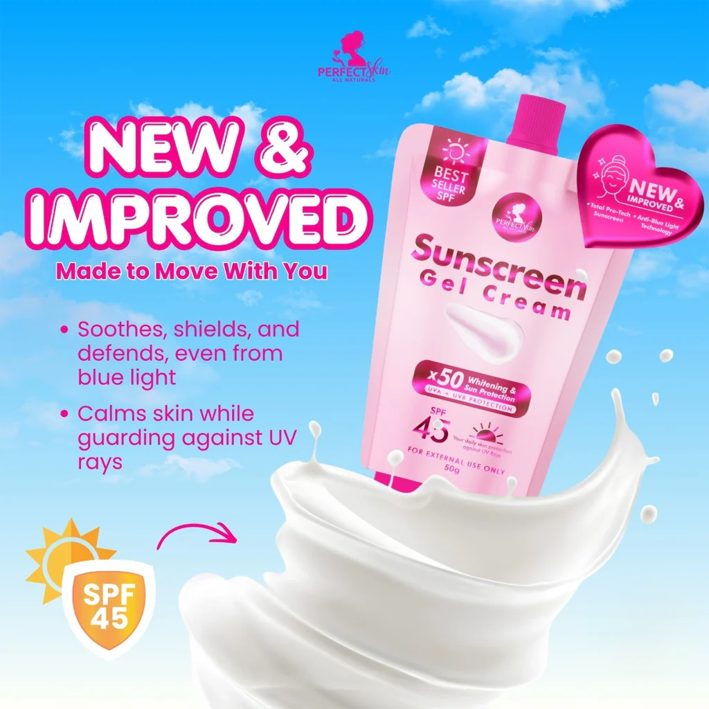 PerfectSkin Sunscreen Gel Cream SPF45 (50g)