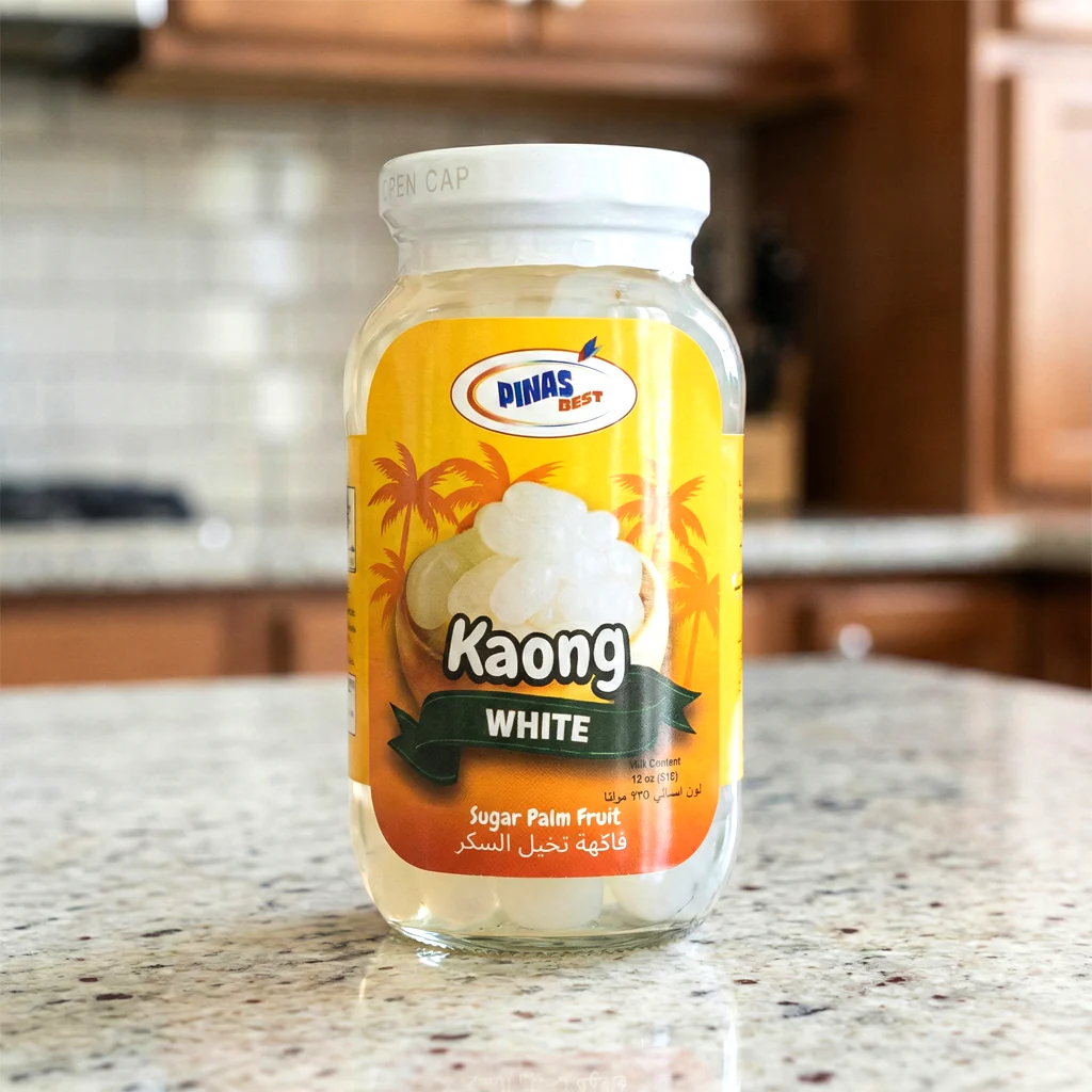 Pinas Best Kaong White – Sugar Palm Fruit in Syrup (340g) - Image 4