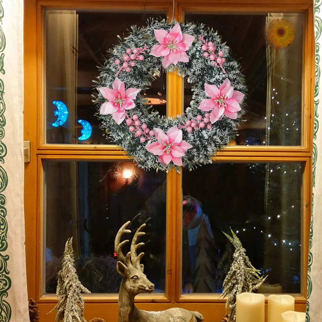 Christmas Wreath – Elegant Floral Holiday Door Decor | Indoor & Outdoor - Image 3