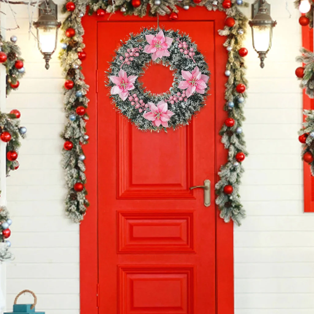 Christmas Wreath – Elegant Floral Holiday Door Decor | Indoor & Outdoor - Image 5