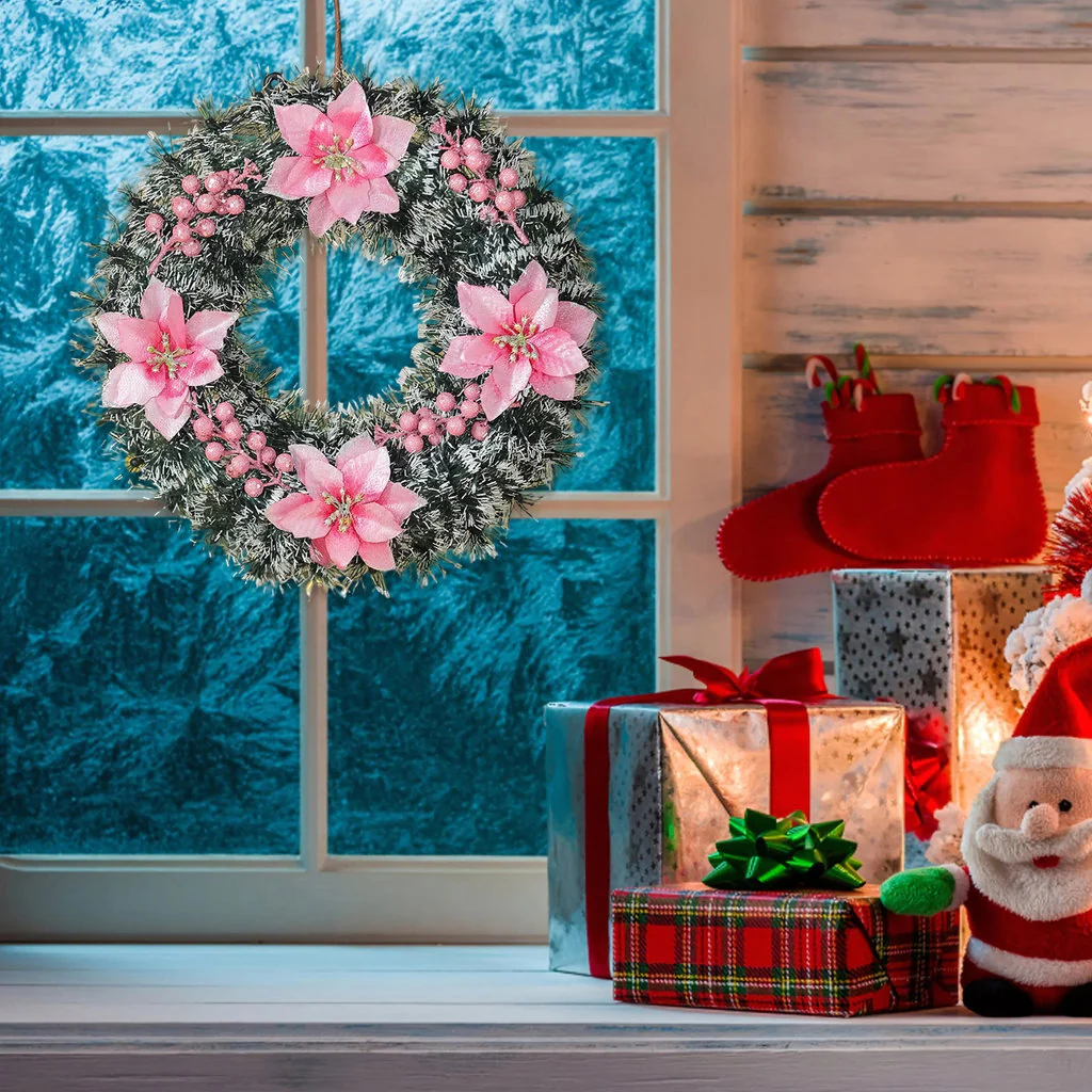 Christmas Wreath – Elegant Floral Holiday Door Decor | Indoor & Outdoor - Image 9