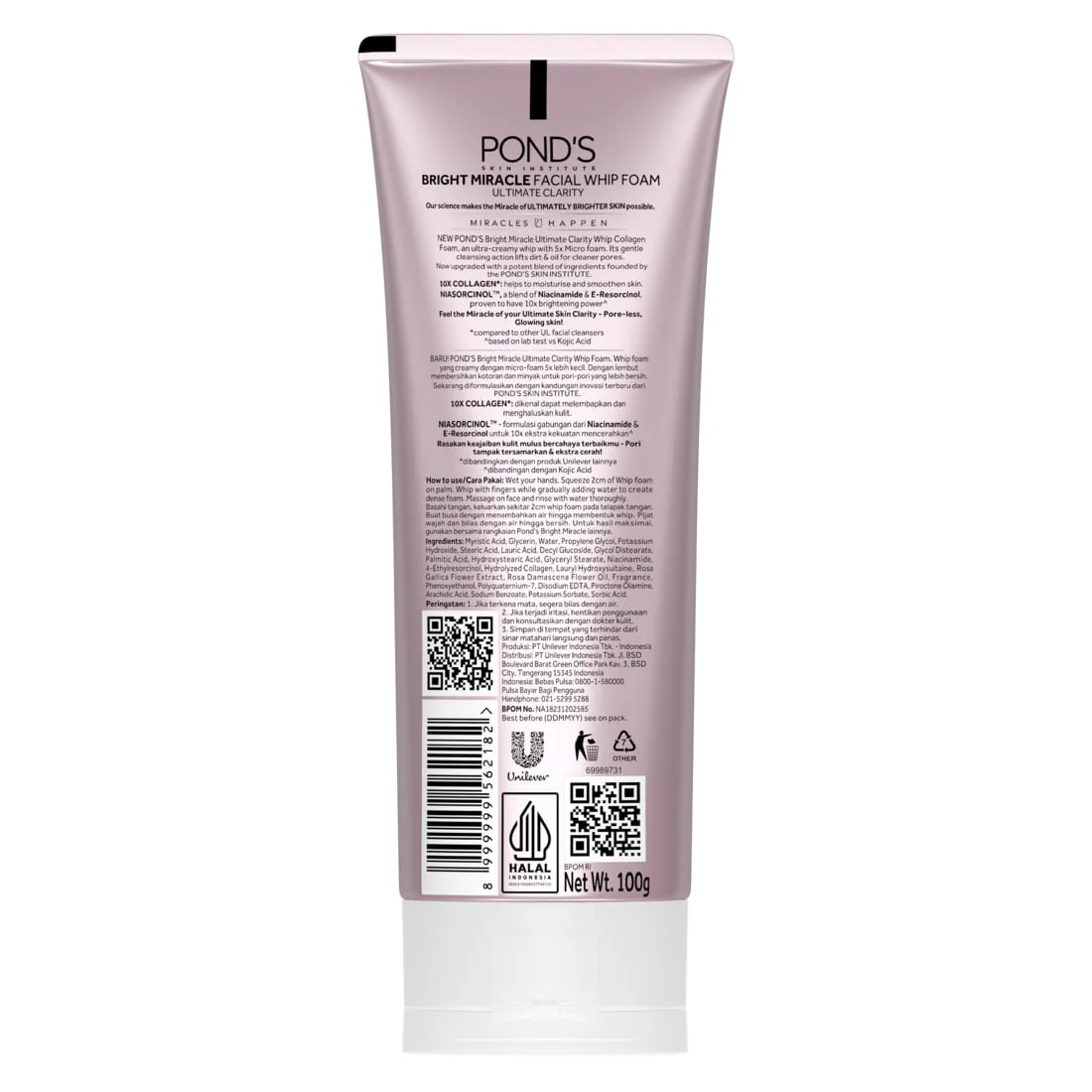 Ponds Ultimate Clarity Whip Collagen Whip Foam - 100g - Image 2
