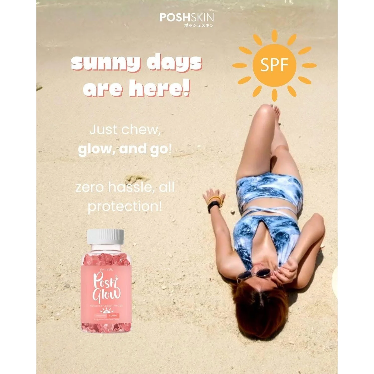 Posh Glow All-In-One Beauty Gummy – Lychee Flavor - Image 8