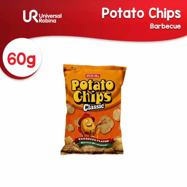 Potato Chips Classic Barbecue 60g - Jack N Jill