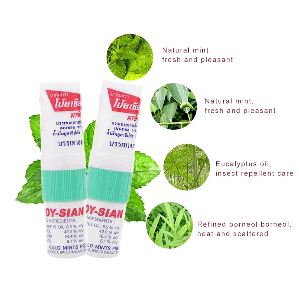 Thai Poy-Sian Mark II Herbal Nasal Inhaler (2-in-1) - Image 6