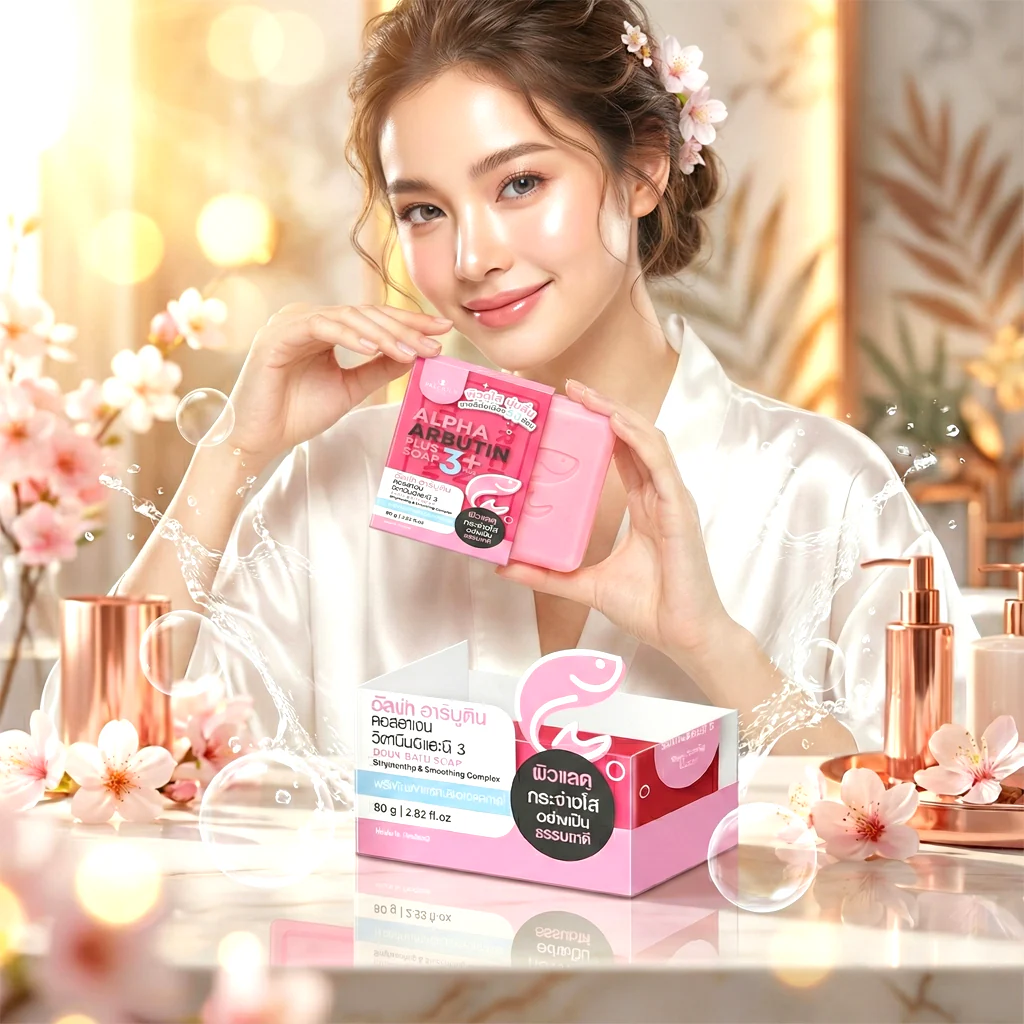 Precious Skin Alpha Arbutin 3 Plus Collagen Soap - 80g - Image 2