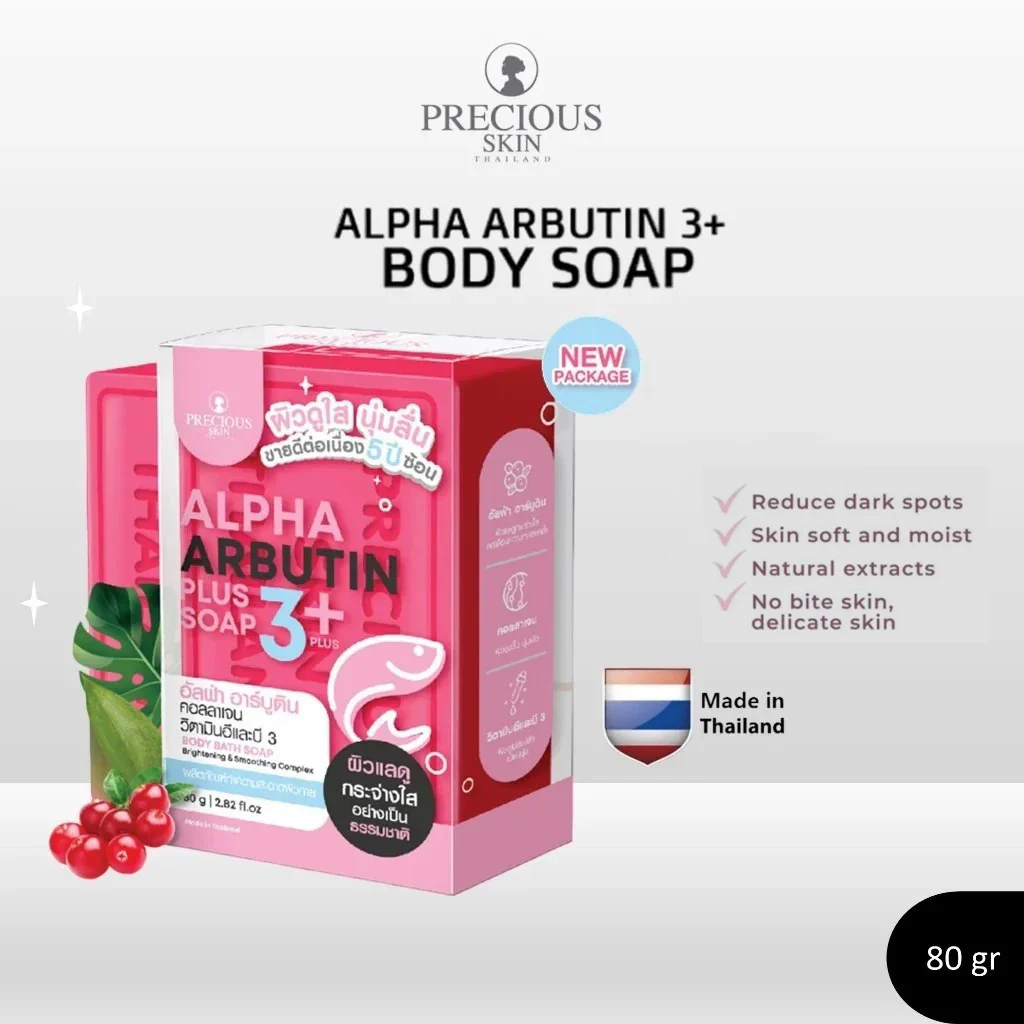 Precious Skin Alpha Arbutin 3 Plus Collagen Soap - 80g - Image 6