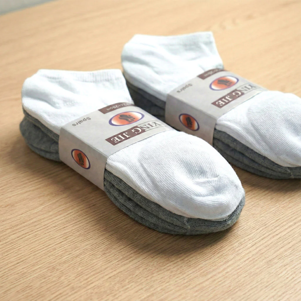 Premium Ankle-Length Socks – Pack of 6 Pairs (24–26cm, Assorted Colors) - Image 2