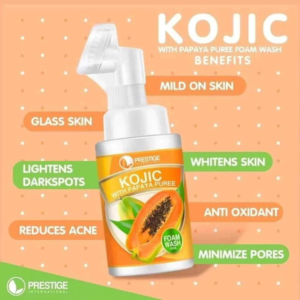 Prestige Kojic With Papaya Puree Foam Wash - 100ml - Image 4