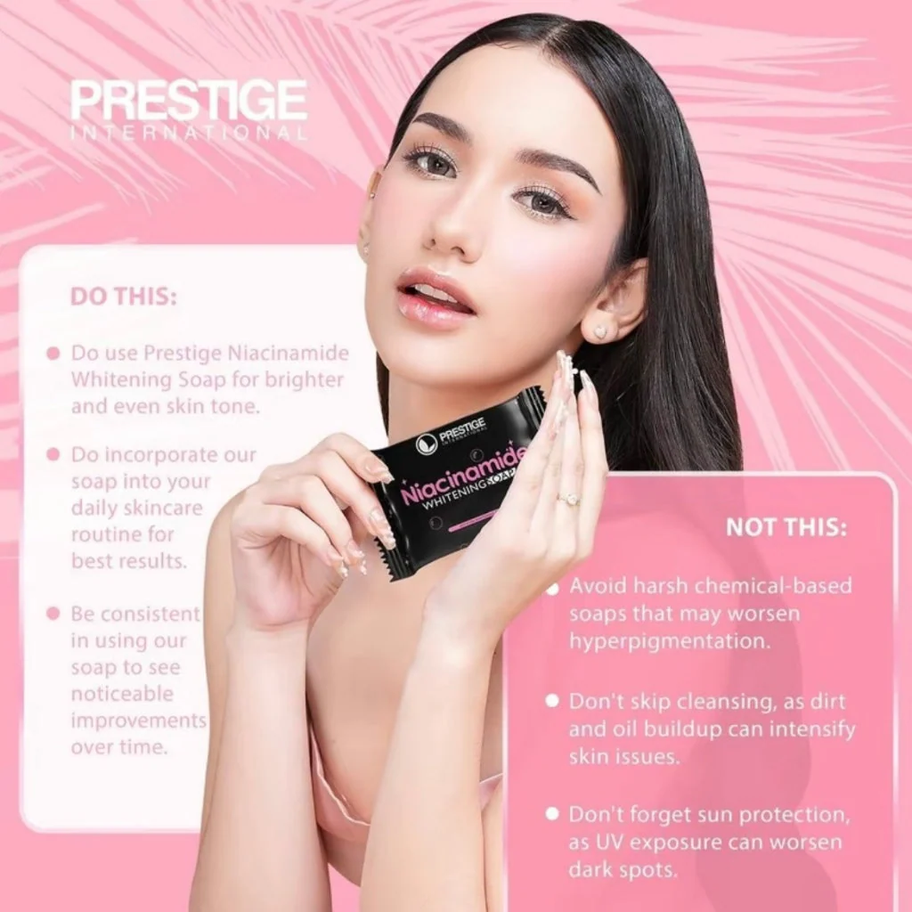 Prestige Niacinamide Whitening Soap - 75g - Image 10