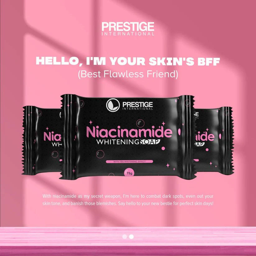 Prestige Niacinamide Whitening Soap - 75g - Image 3