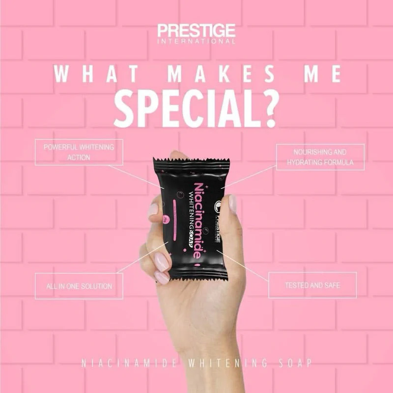 Prestige Niacinamide Whitening Soap - 75g - Image 9